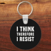 だか考えら私は政治に抵抗するFreethinker Sp キーホルダー (正面)