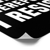 だか考えら私は政治に抵抗するFreethinker Sp ポスター (角)