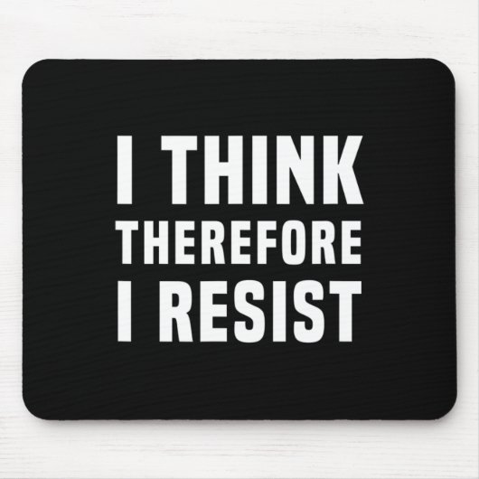 だか考えら私は政治に抵抗するFreethinker Sp マウスパッド (正面)