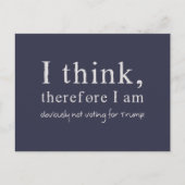 だか考えら私は明らかにトランプの投票をしていない ポストカード (正面)