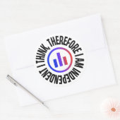 だか考えら、私は独立したラウンドステッカーである ラウンドシール (封筒)