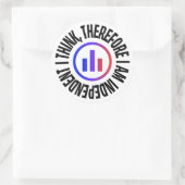 だか考えら、私は独立したラウンドステッカーである ラウンドシール (バッグ)