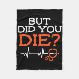 だが死んだのかおもしろいNナース フリースブランケット