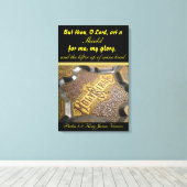 だが,主よ,わたしのための盾となるだろう。わたしの栄光よ。 キャンバスプリント (インサイチュ (ウッドフロア))