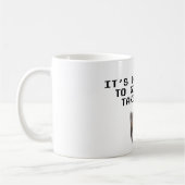 だけ行くことは危ないです取りますこの子ネコを コーヒーマグカップ (左)