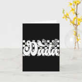 だだらいなニング チェック柄 父の日 パパ 祖父 カード (黄色い花)