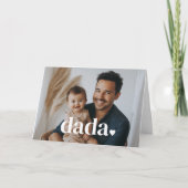 だだハート - 初めての父の日フォトカード カード (正面)