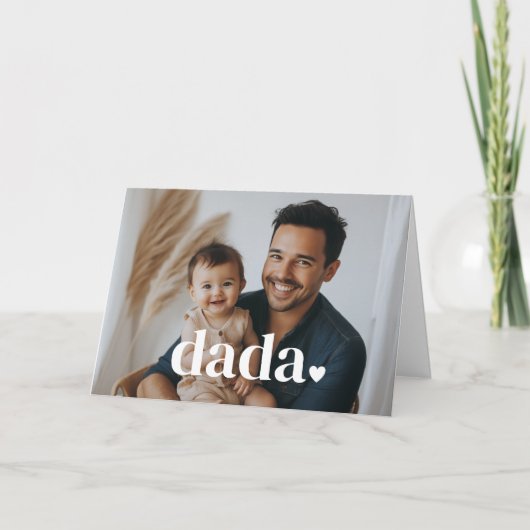 だだハート - 初めての父の日 フォトカード カード (正面)