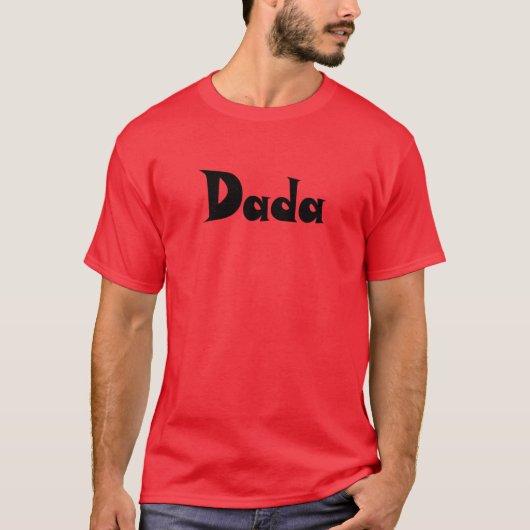 だだ デザイン かわいい フォント Tシャツ (正面)