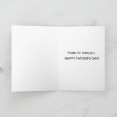 だだ Daddy Dad Bruh 懐かしいレトロな父の日 カード (内部)