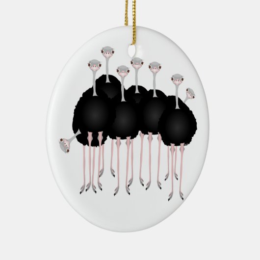 だちょうのオーナメント セラミックオーナメント (右)