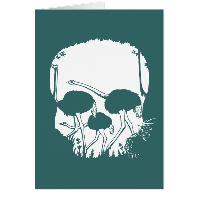 だちょうのスカルの錯覚 (正面)