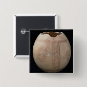 だちょうの卵はプイグdeからのつぼの形で切れました 缶バッジ (正面&裏面)