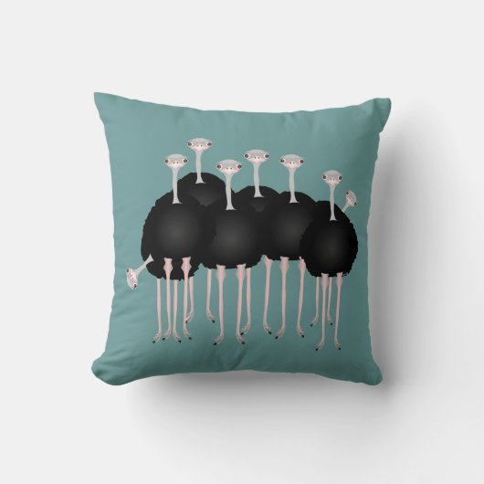 だちょうの枕 クッション (正面)