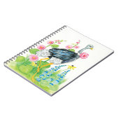 だちょうの水彩画は上がりました ノートブック (左側)