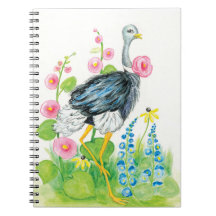 だちょうの水彩画は上がりました