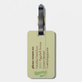 だちょうの隠れること ラゲッジタグ (裏面縦)