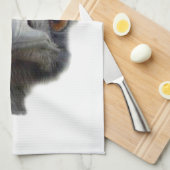 だちょうの頭部 キッチンタオル (四つ折り)