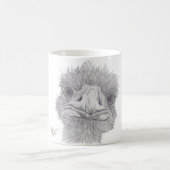 だちょうの顔 コーヒーマグカップ (中央)