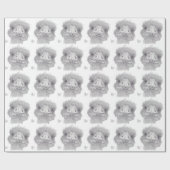 だちょうの顔 ラッピングペーパー (フラット)