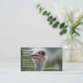 だちょうの鳥 名刺 (スタンド正面)