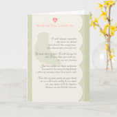 「だって私のこと好きだから」犬悔やみや弔慰 カード (黄色い花)