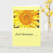 だって。私はあなたを愛している カード (黄色い花)