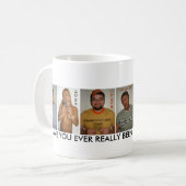 だまされた顔写真の限定版 コーヒーマグカップ (正面左)