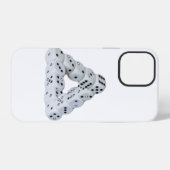 だまし絵のサイコロ iPhone/iPadケース iPhoneケース (裏面横)