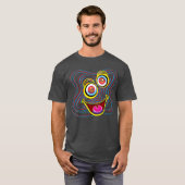だまし絵の面白い目 Tシャツ (正面フル)