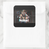 だめだ！バダスヒゲ3D スクエアシール (バッグ)