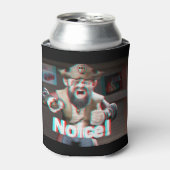 だめだ！バダスヒゲ3D 缶クーラー (缶正面)