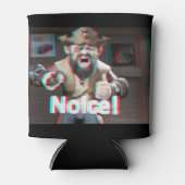 だめだ！バダスヒゲ3D 缶クーラー (正面)