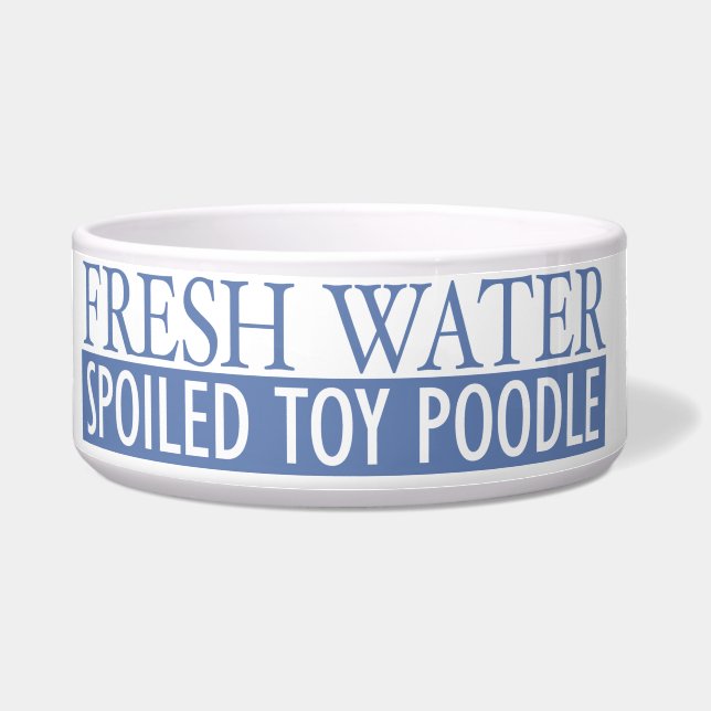 だめにされたトイプードル ボウル (正面)