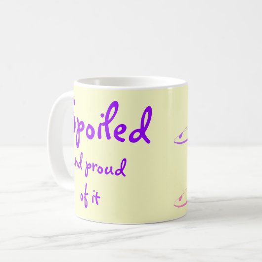 だめにされたハイヒールの靴の花型女性歌手 コーヒーマグカップ (正面左)