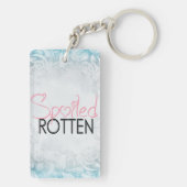 だめにされた腐ったピンクの白く黒く粋な態度 キーホルダー (裏面)