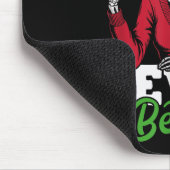 だらしないお団子スケルトンサンタコーヒーXmasユーモア女性S マウスパッド (コーナー)