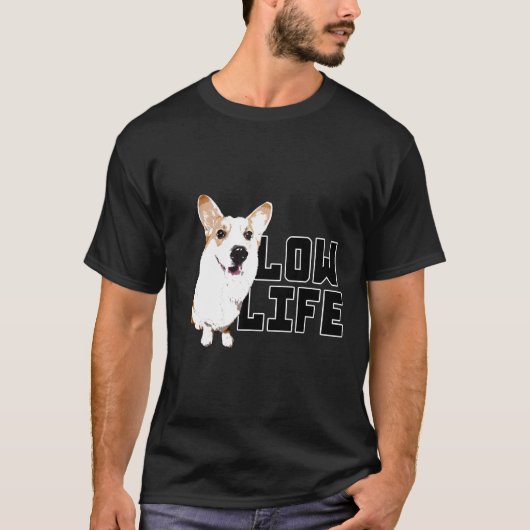 だらしないコーギー母 Tシャツ (正面)
