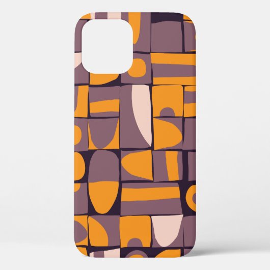 だらしないジオメトリ:ヴィンテージシェイプパターン Case-Mate iPhoneケース (裏面)
