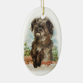 だらしない犬のオーナメント セラミックオーナメント (右)