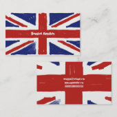 だらしない英国国旗、 名刺 (正面/裏面)