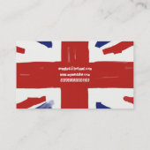 だらしない英国国旗、 名刺 (裏面)