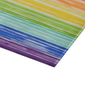 だらしない虹のストライプ カッティングボード (角)