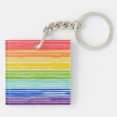 だらしない虹のストライプ キーホルダー (裏面)