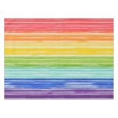 だらしない虹のストライプ テーブルクロス (正面(横))