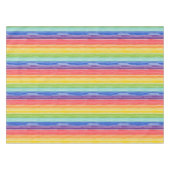 だらしない虹のストライプ テーブルクロス (正面(横))