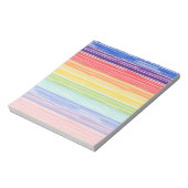 だらしない虹のストライプ ノートパッド (回転)