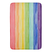 だらしない虹のストライプ バスマット (正面縦)