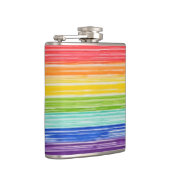 だらしない虹のストライプ フラスク (右)