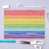 だらしない虹のストライプ 薄葉紙 (クラフト)